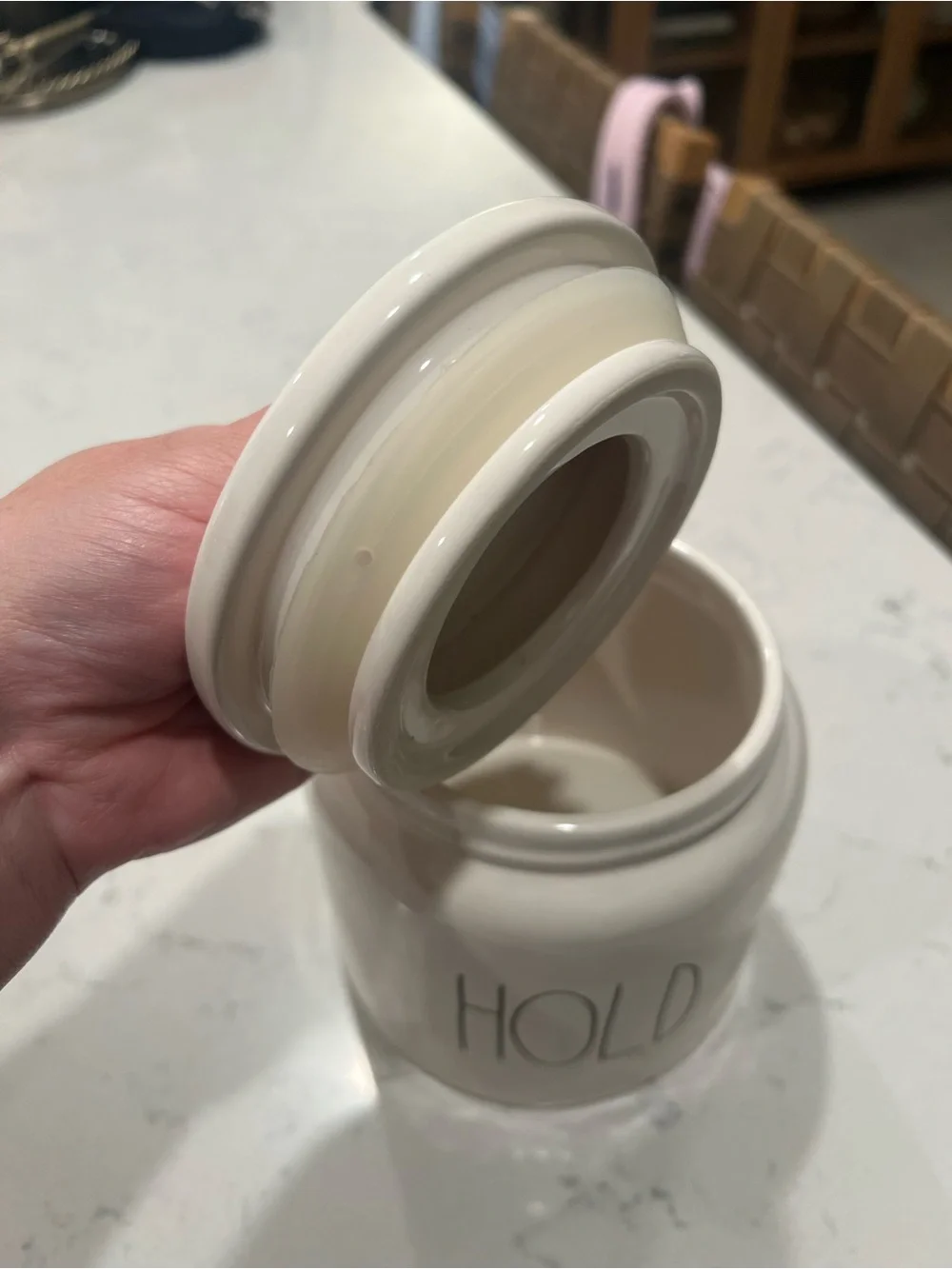 NWT Rae Dunn Ceramic Hold Canister